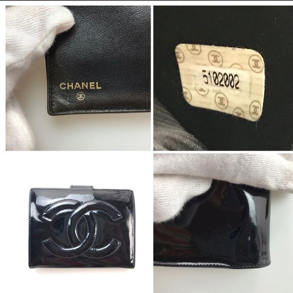 🖤🖤CHANEL 🖤🖤Matrasse Coco Mark Bi-Fold Patent Leather - Picture 7 of 7